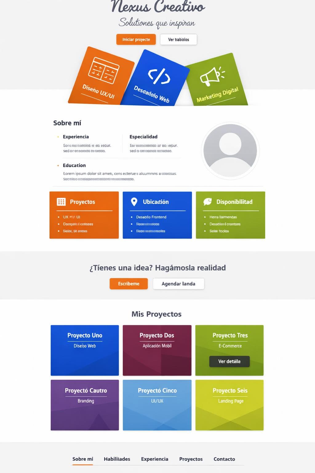 Nexus Creativo &mdash; vista previa del theme