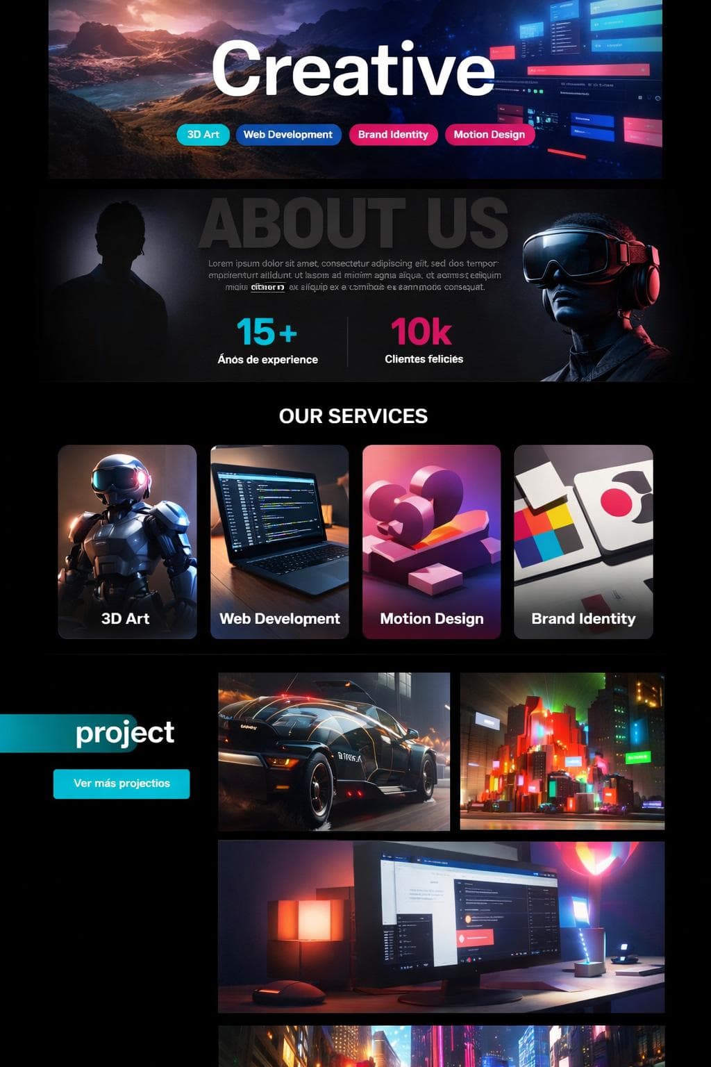 Nexus Studio — vista previa del theme