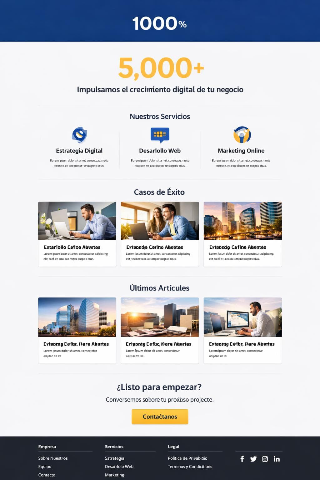 Nexusía Consulting — vista previa del theme