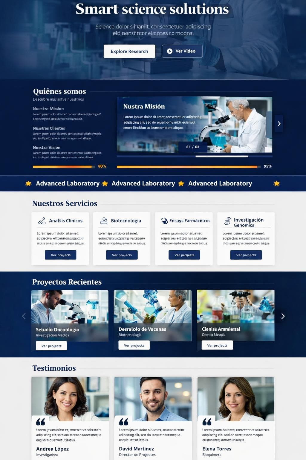 NexusLab — vista previa del theme