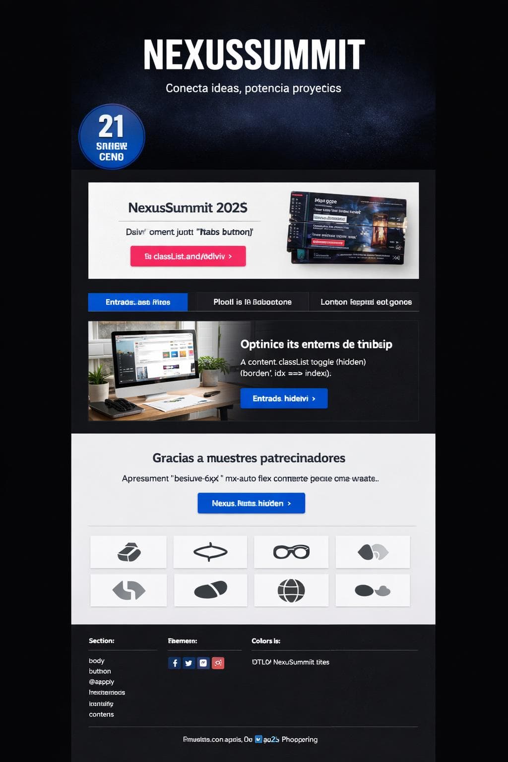 NexusSummit &mdash; vista previa del theme