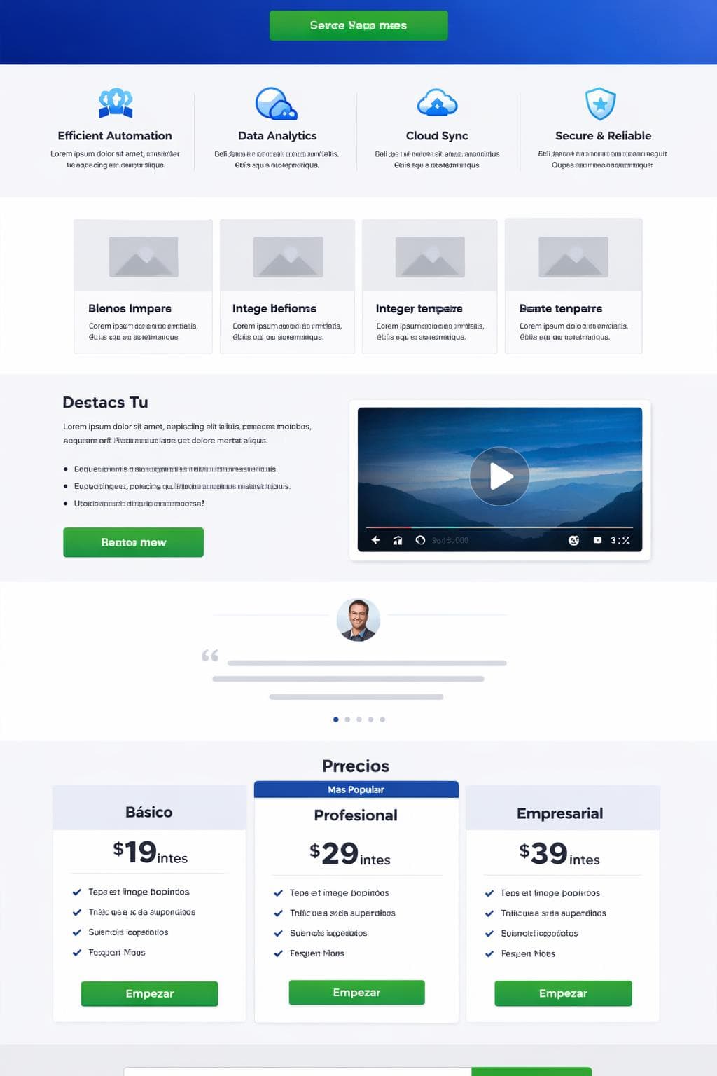 NimbusFlow — vista previa del theme