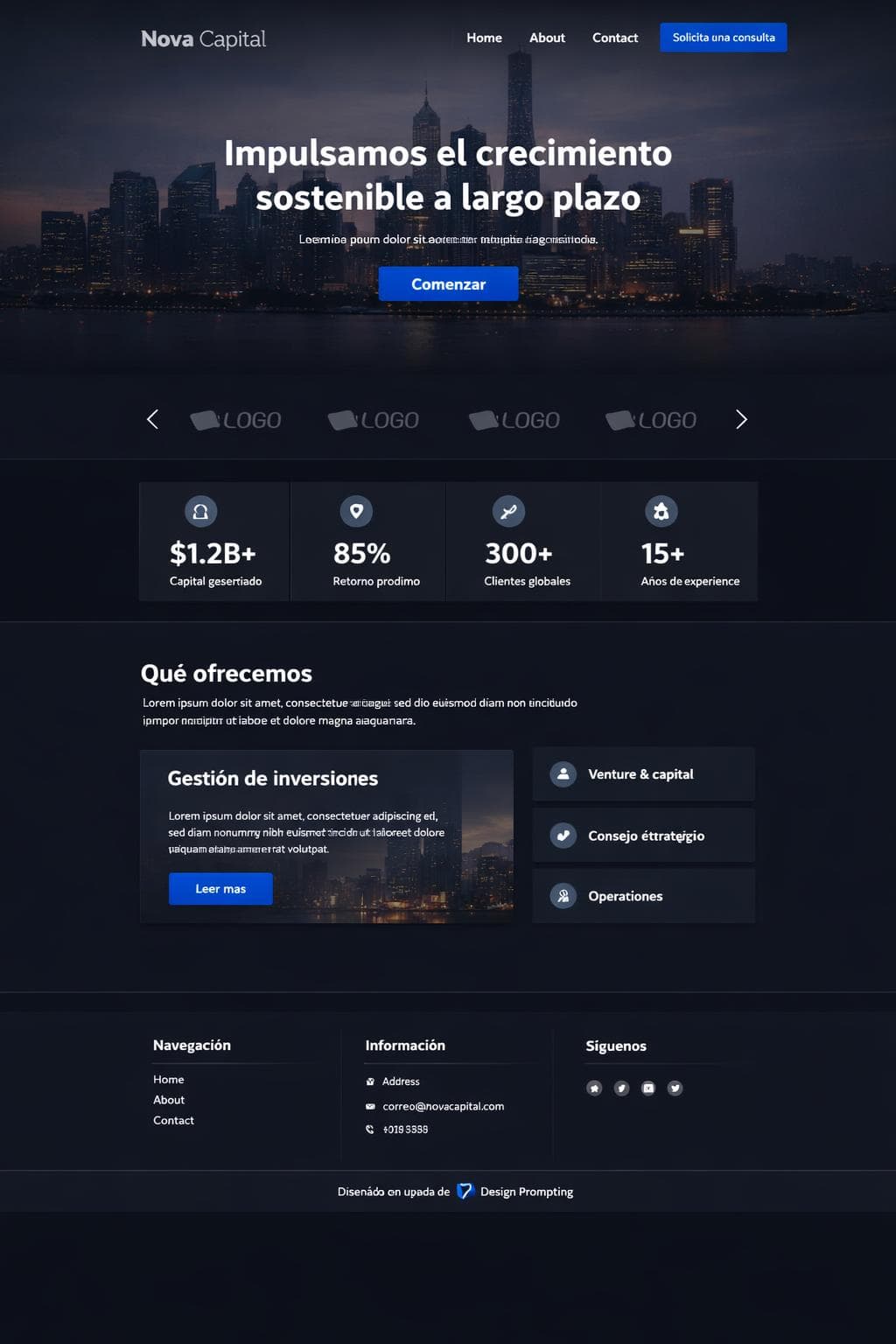 Nova Capital &mdash; vista previa del theme