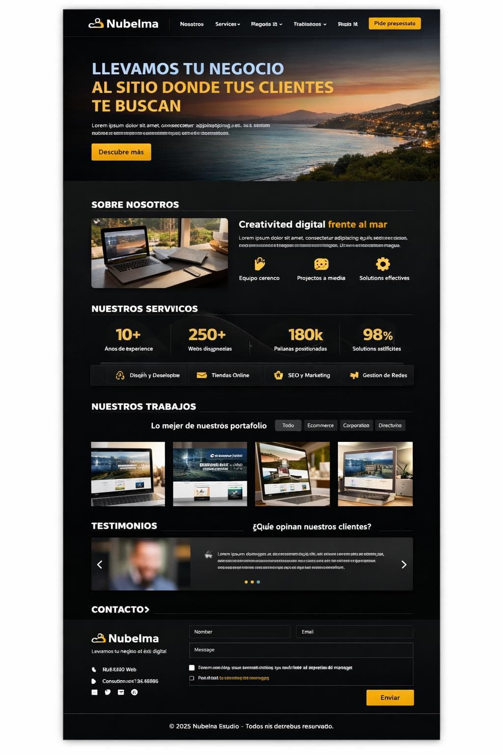 Nubelma Estudio — vista previa del theme