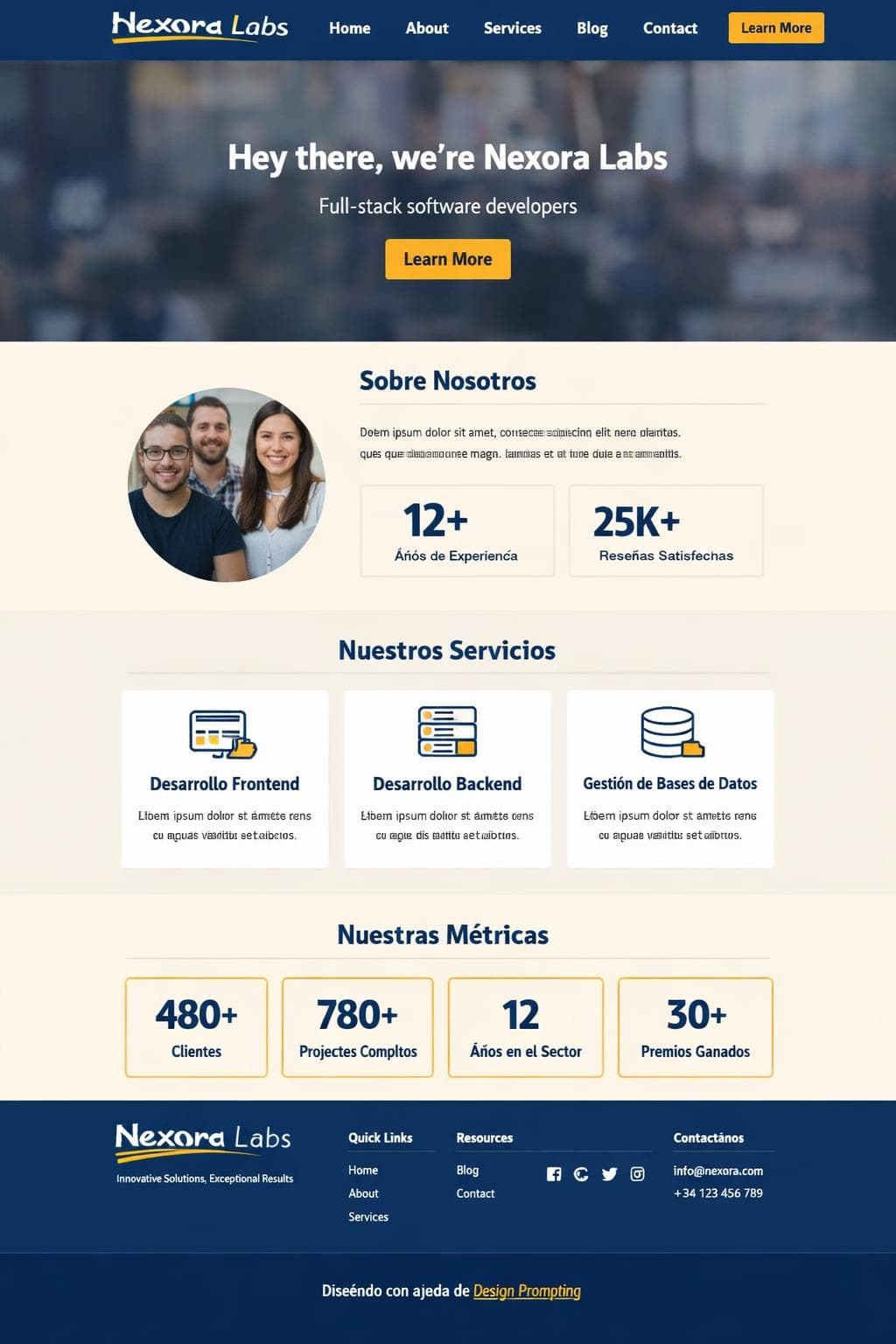 Portfolio Boreal &mdash; vista previa del theme