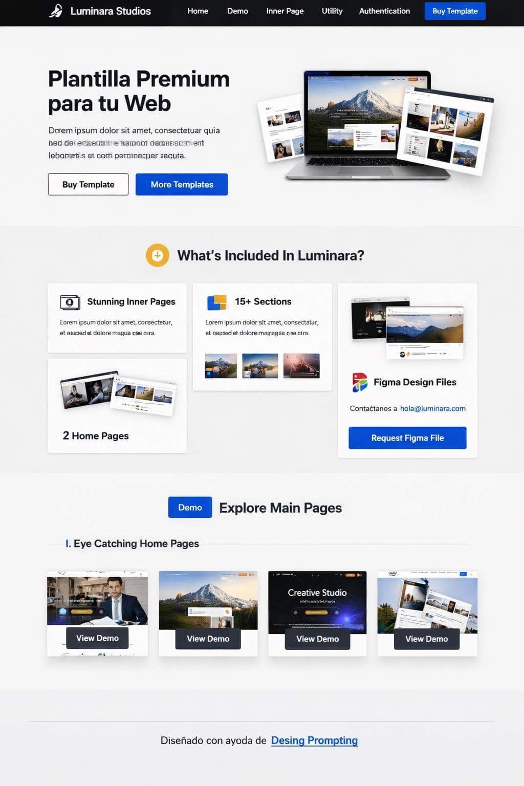Proyecto Delta — vista previa del theme