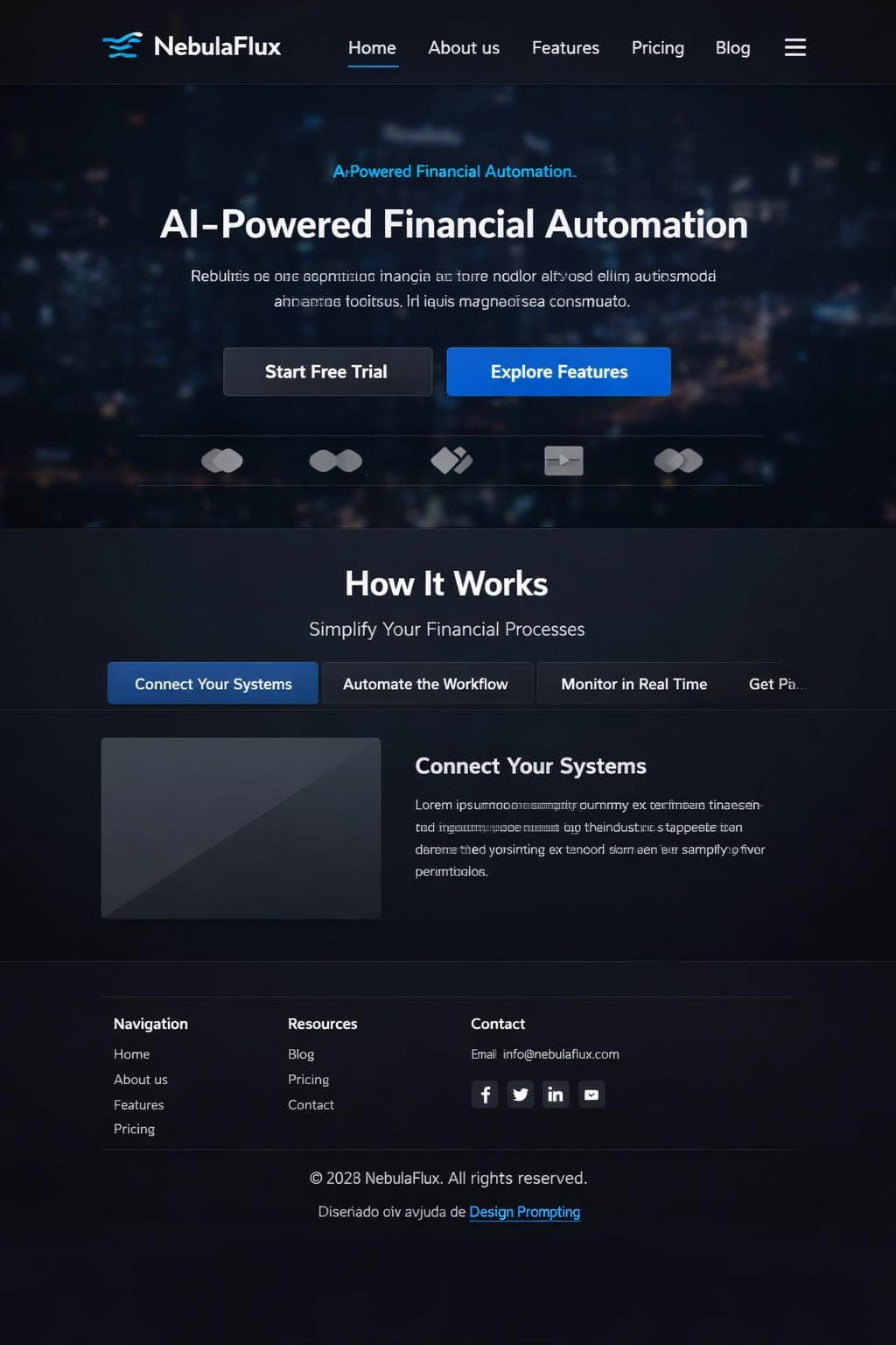 Saas Andina — vista previa del theme