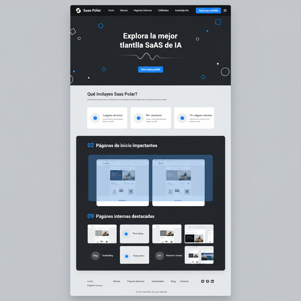 Saas Polar — vista previa del theme