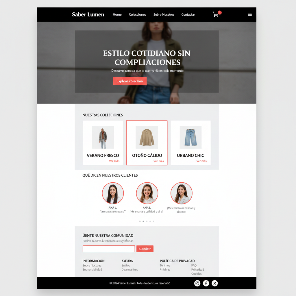 Saber Lumen — vista previa del theme