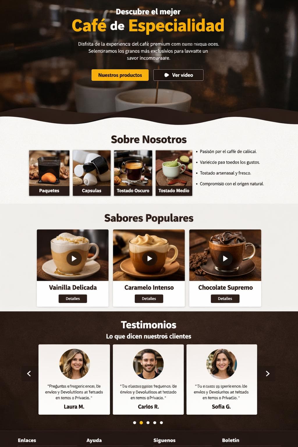 Sabor Alba — vista previa del theme
