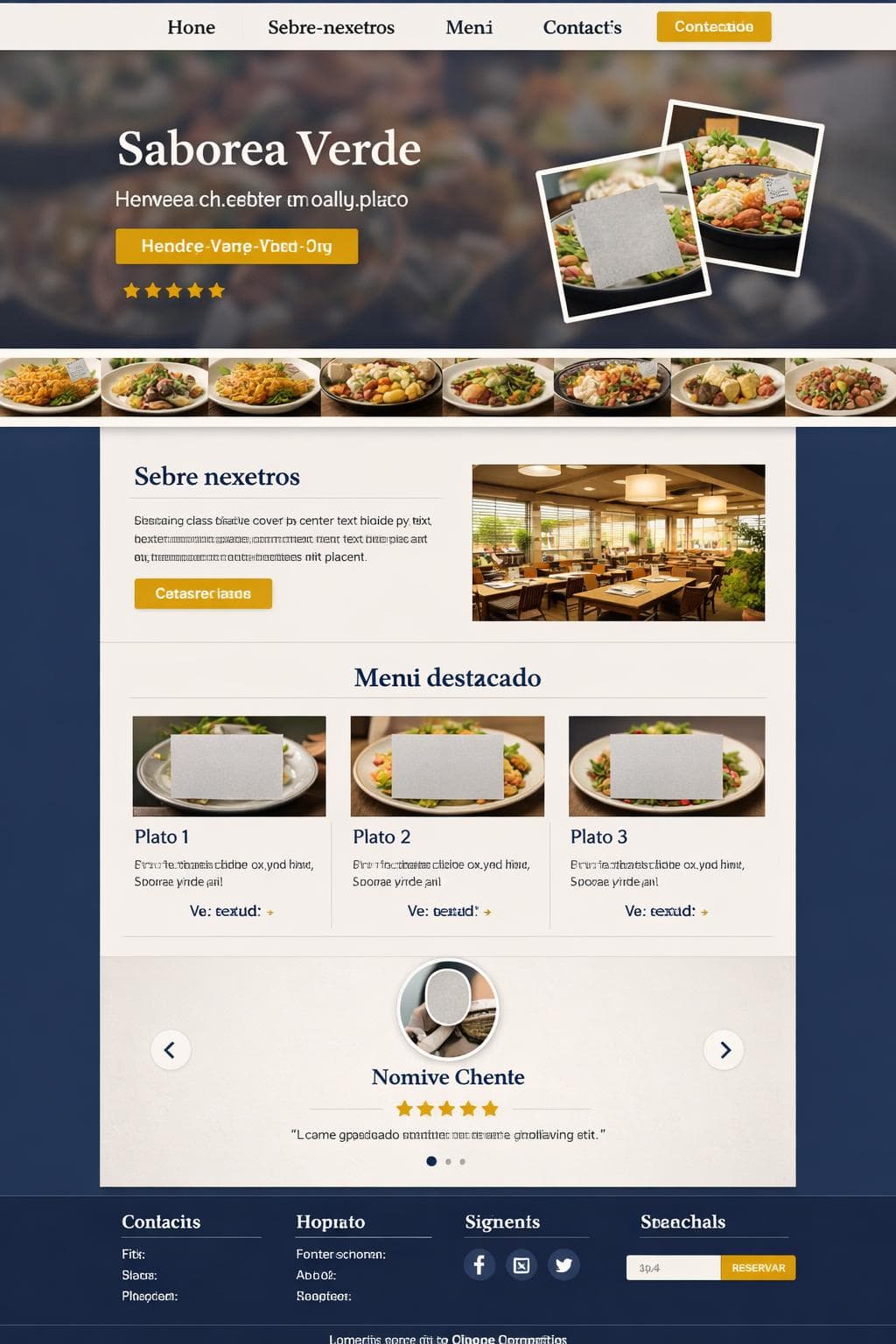 Saborea Verde — vista previa del theme
