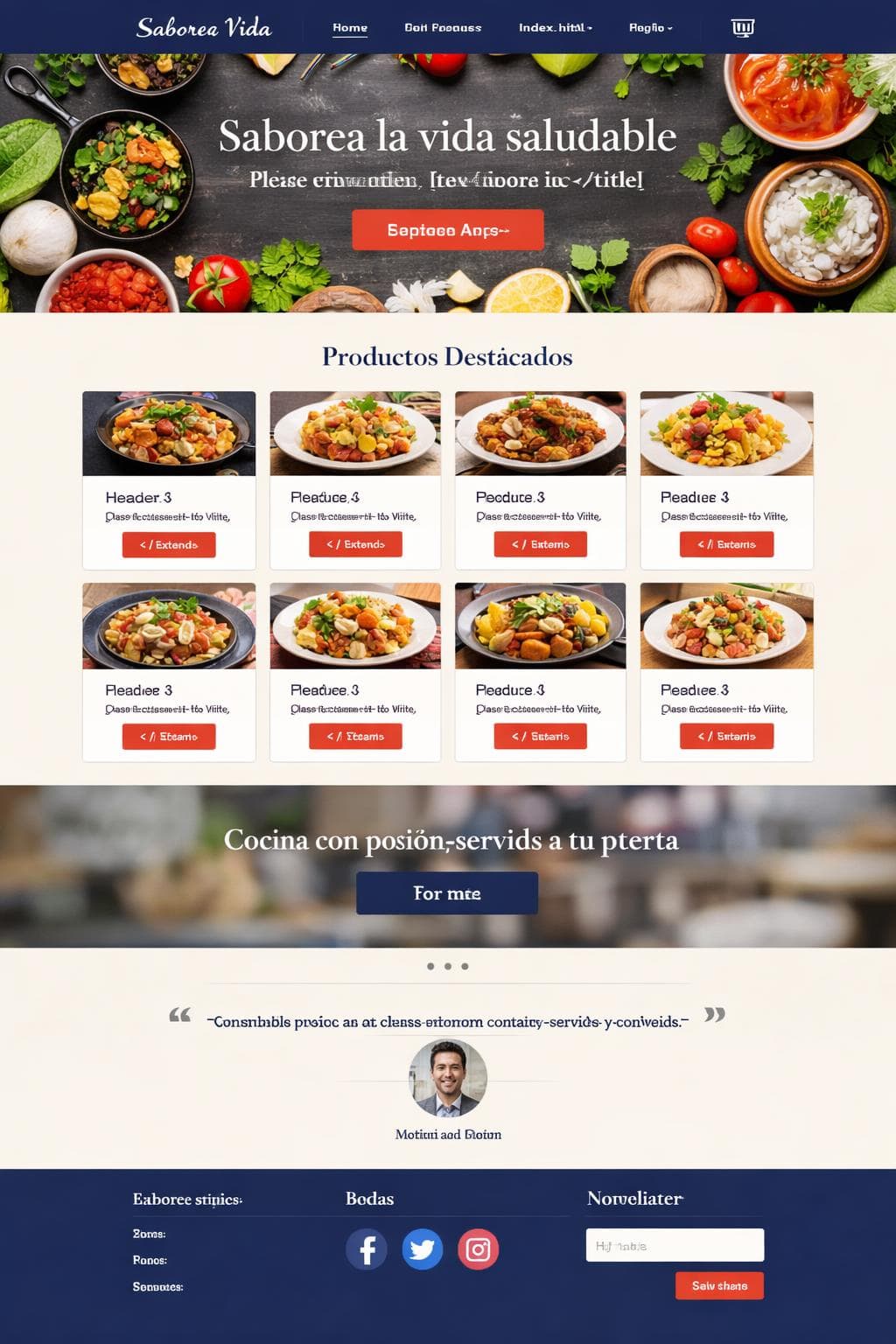 Saborea Vida &mdash; vista previa del theme