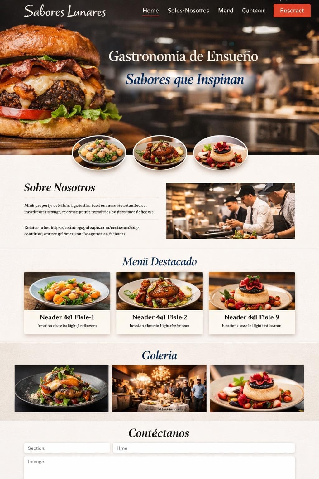 Sabores Lunares &mdash; vista previa del theme