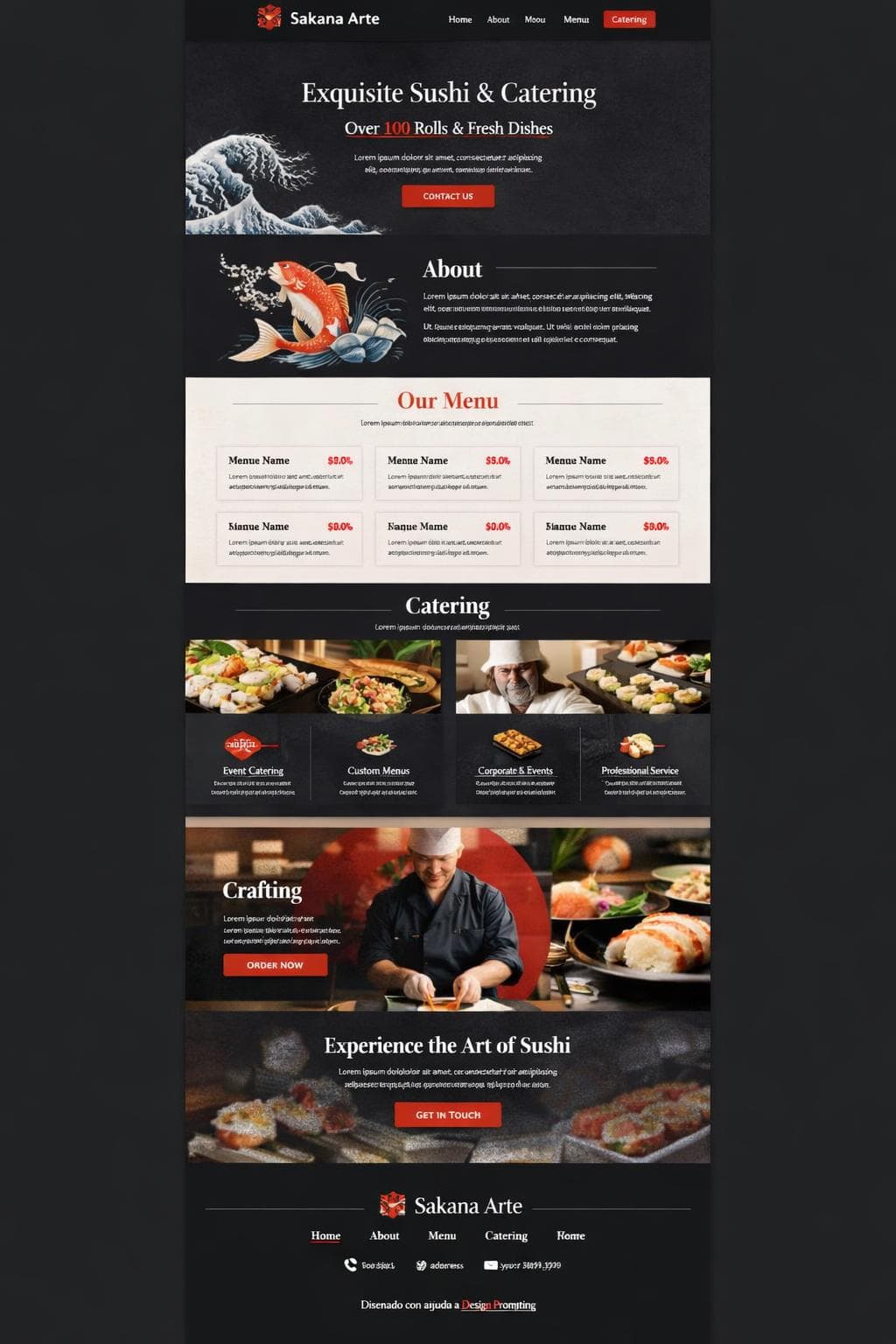 Sakana Arte &mdash; vista previa del theme