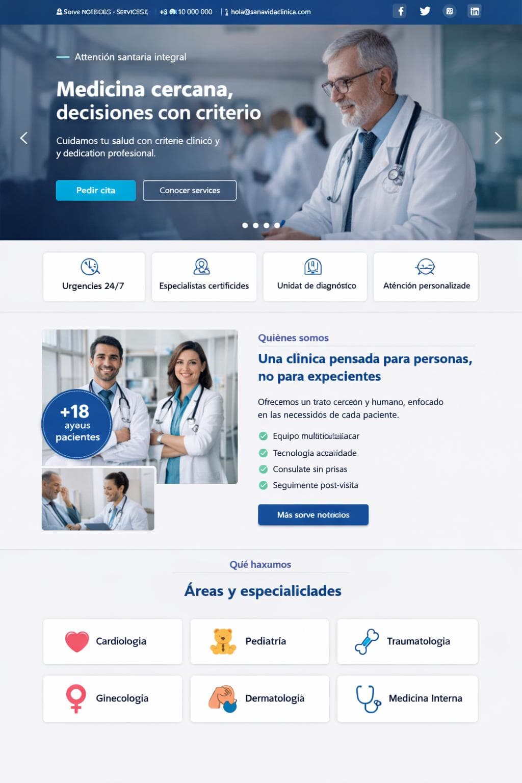 Sanavida Clínica — vista previa del theme