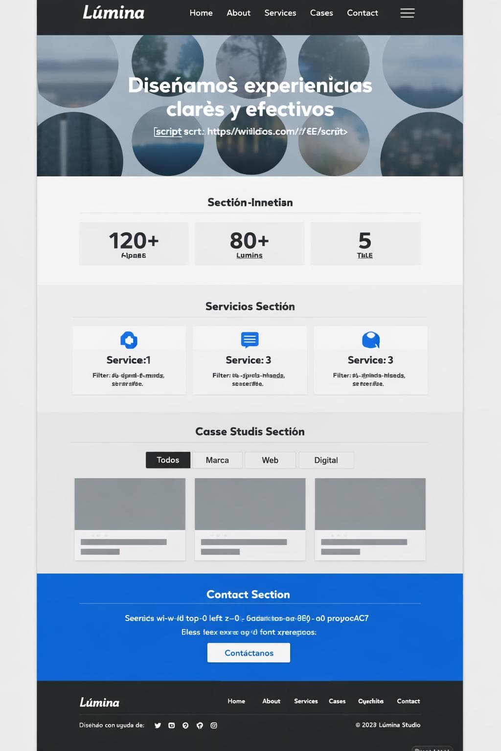 Sistemas Orion — vista previa del theme