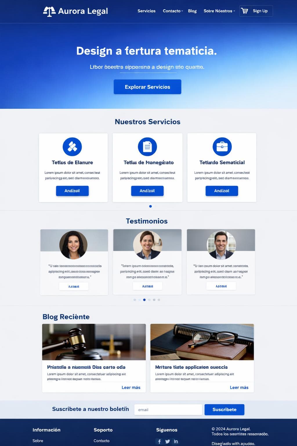 Solidaria Aurora — vista previa del theme