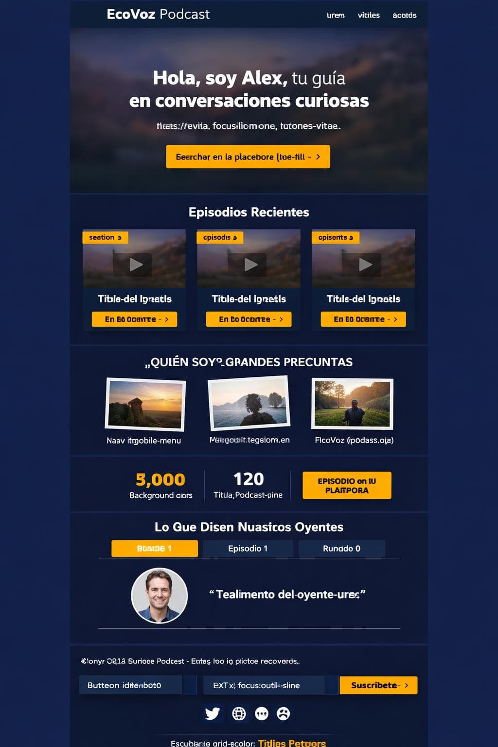Sonido Zenit — vista previa del theme