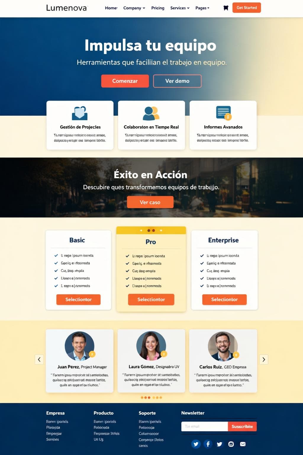 Stack Zenit — vista previa del theme