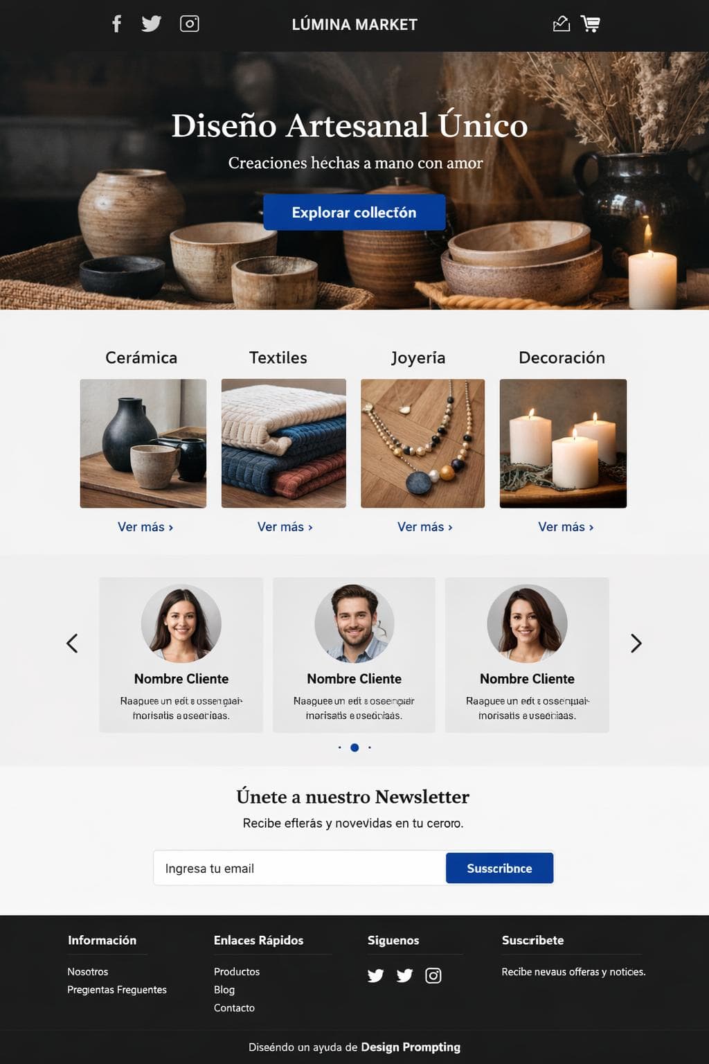 Store Cobalto — vista previa del theme