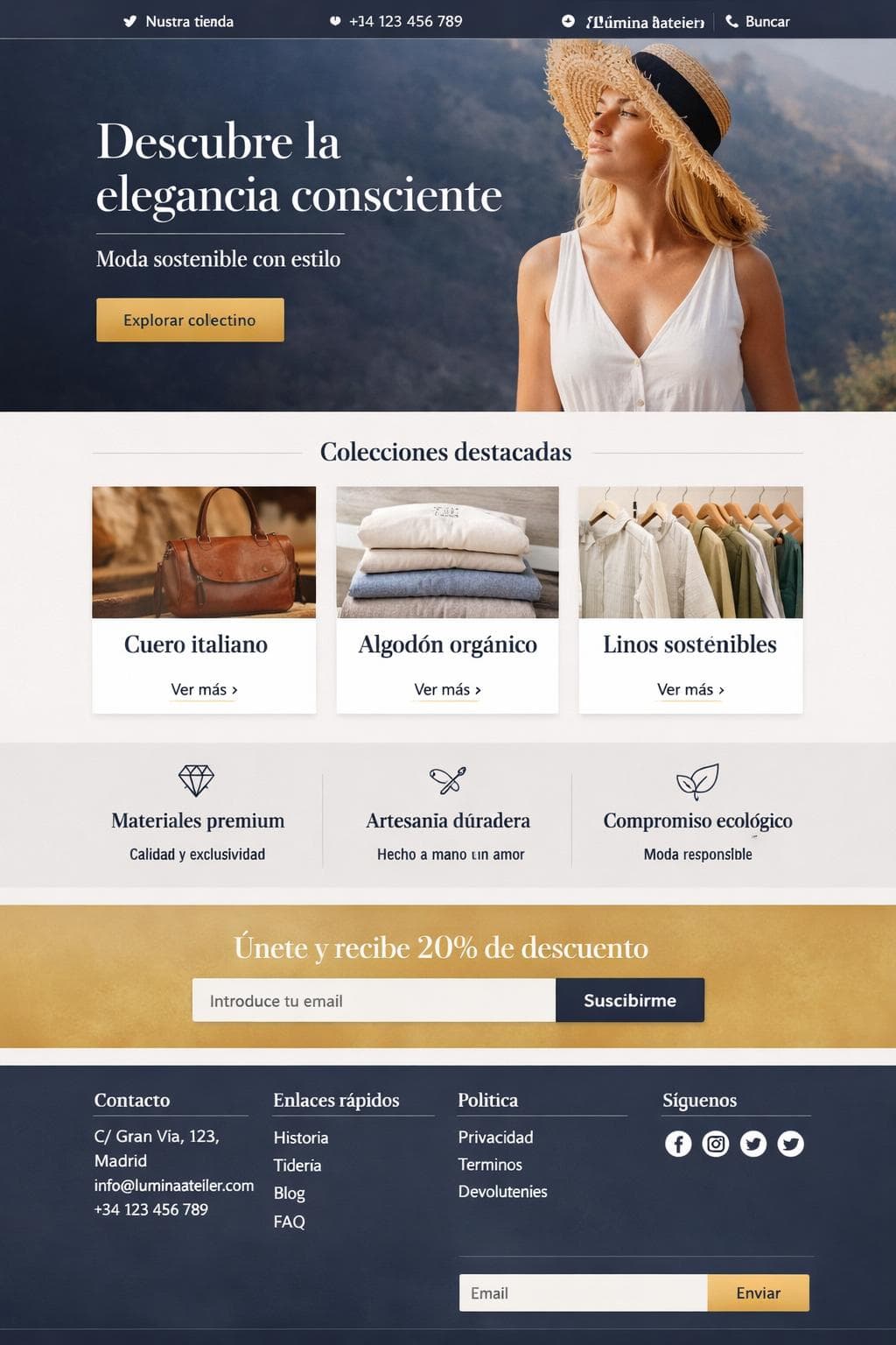 Store Orion — vista previa del theme