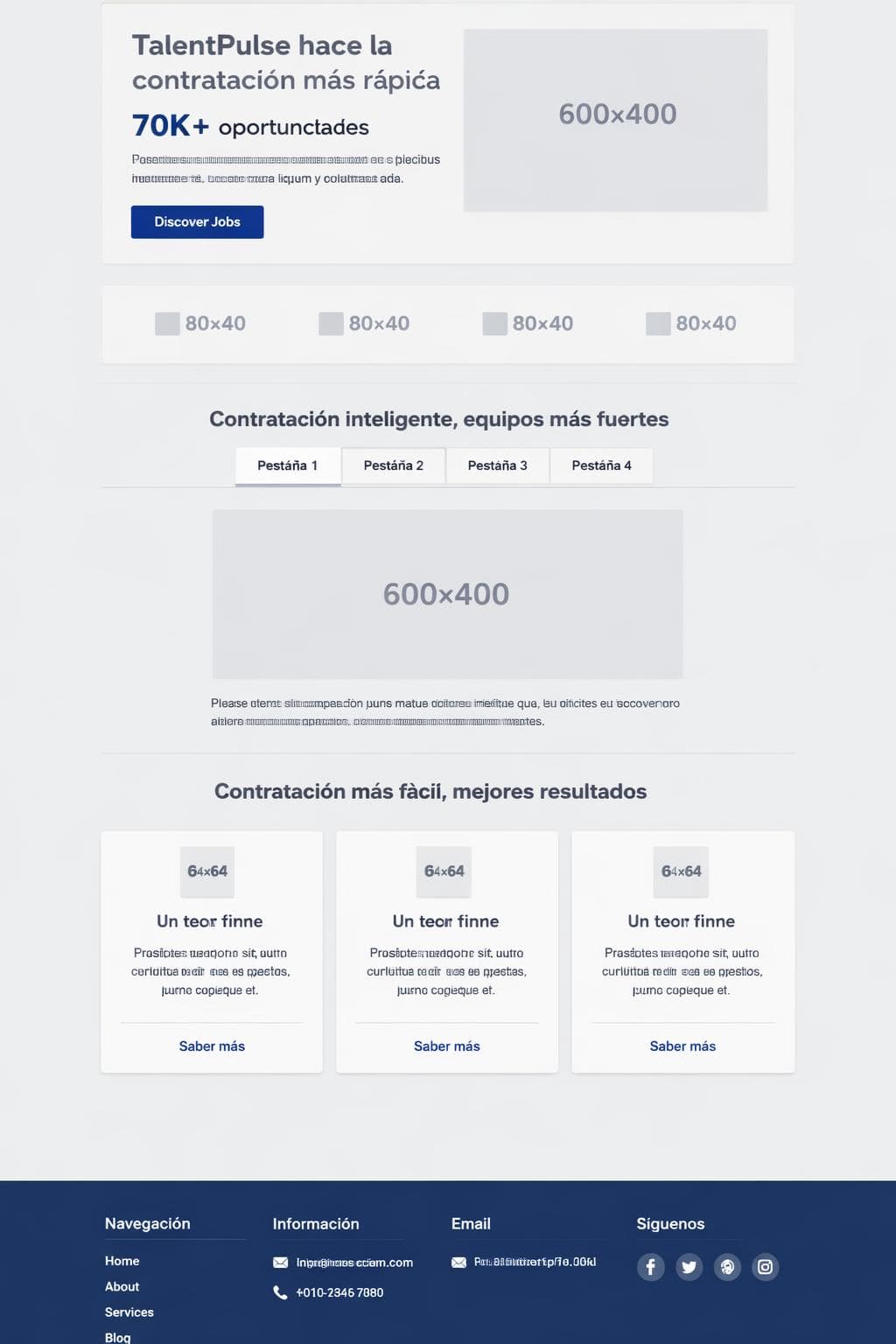 TalentPulse — vista previa del theme