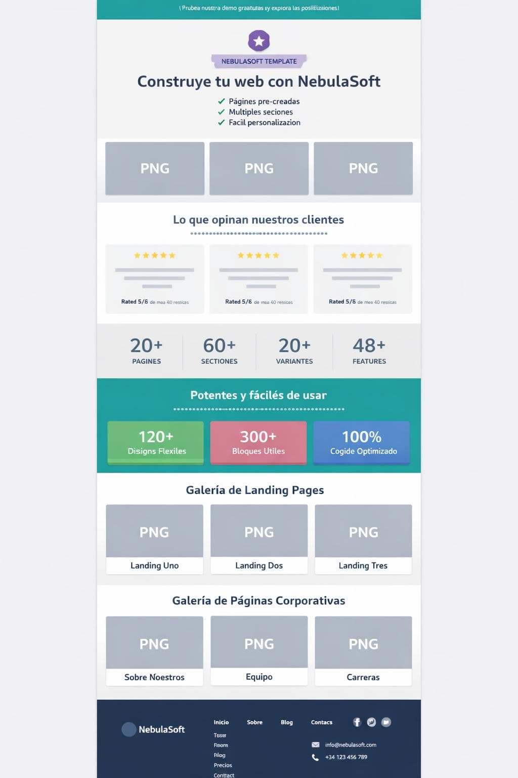 Tech Coral &mdash; vista previa del theme
