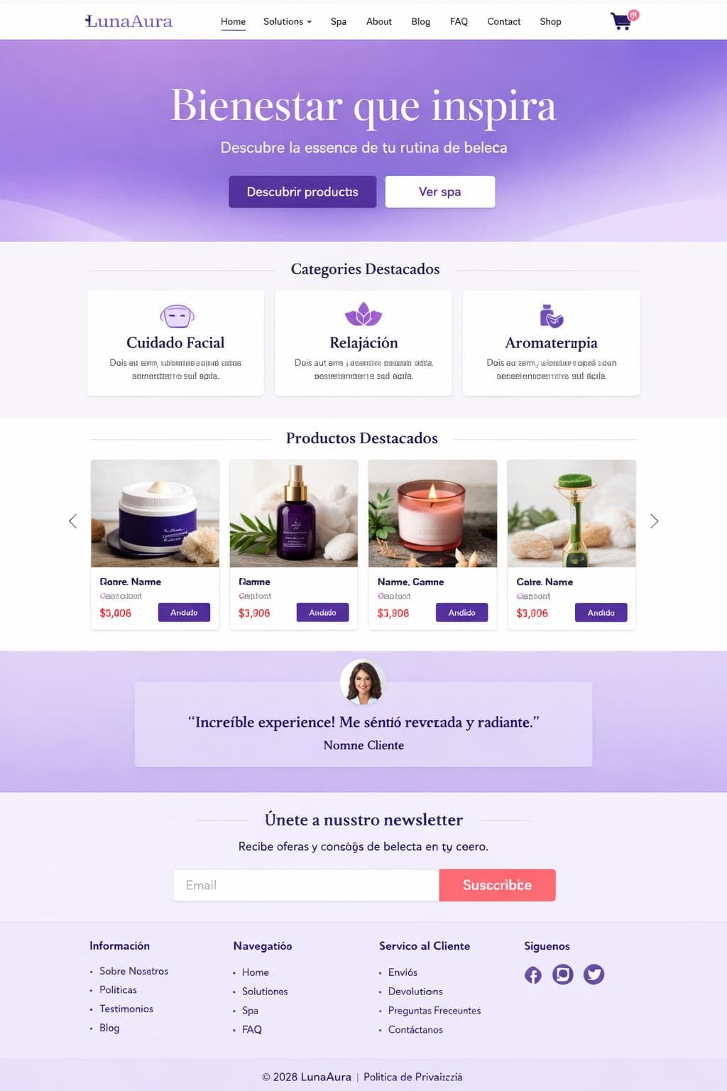 Tienda Zafiro — vista previa del theme