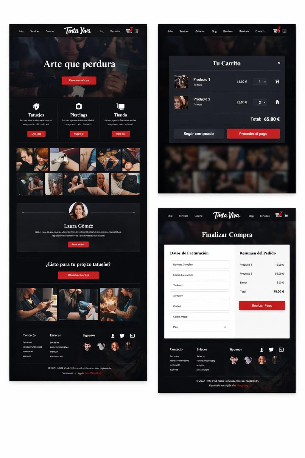 Tinta Viva — vista previa del theme