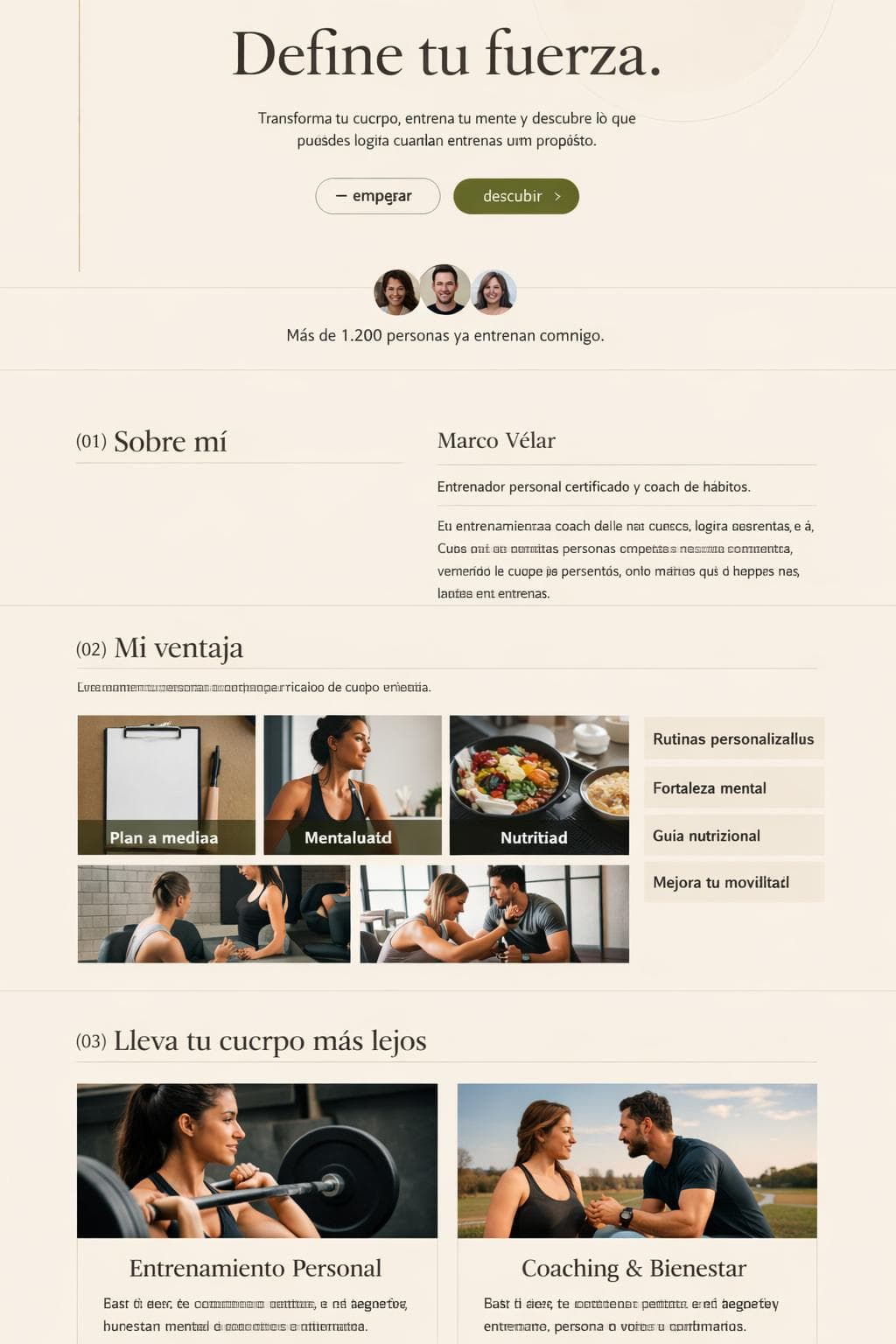 V&eacute;lar Strength &mdash; vista previa del theme