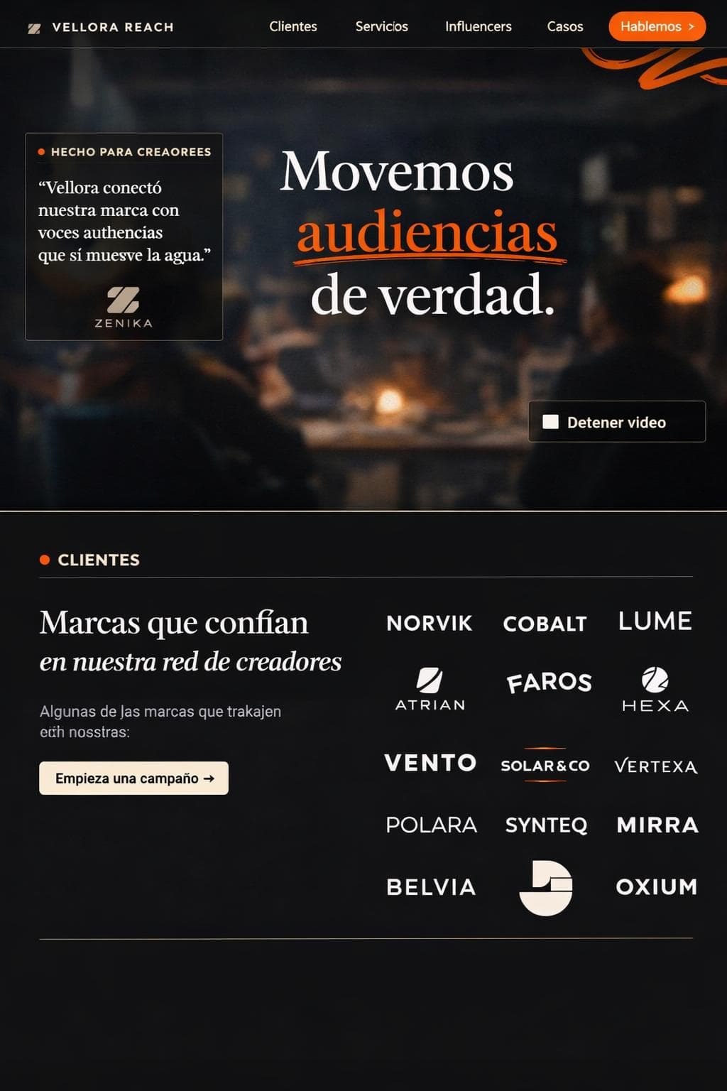Vellora Reach — vista previa del theme