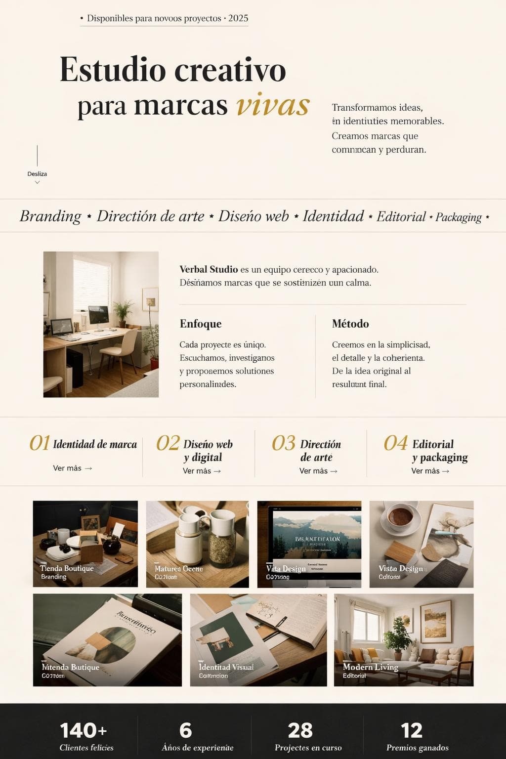Verbal Studio — vista previa del theme