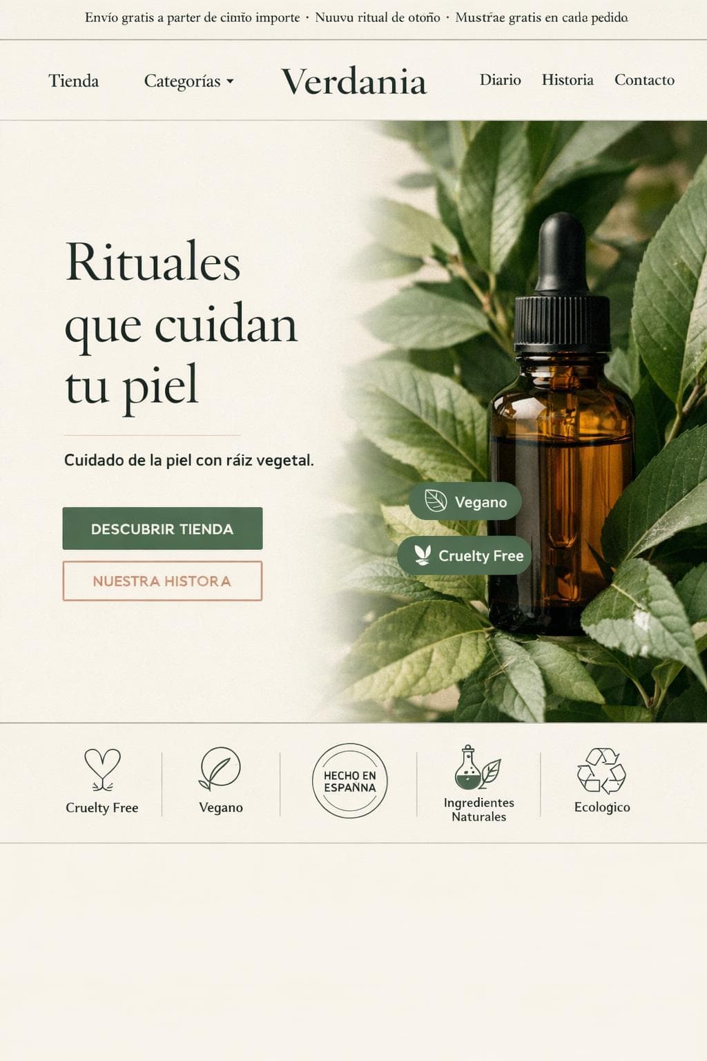 Verdania Botánica — vista previa del theme