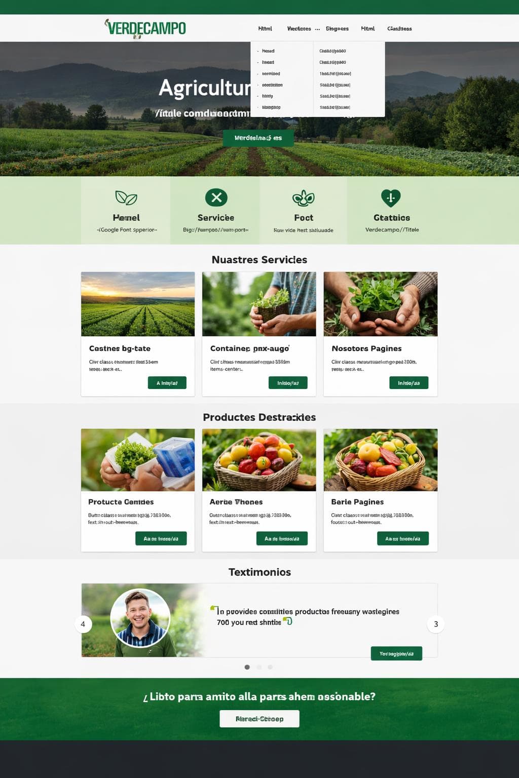 VerdeCampo &mdash; vista previa del theme